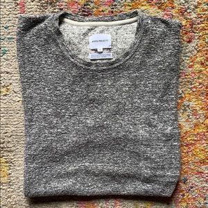 NORSE PROJECTS | Woven Heather Black and White Tee